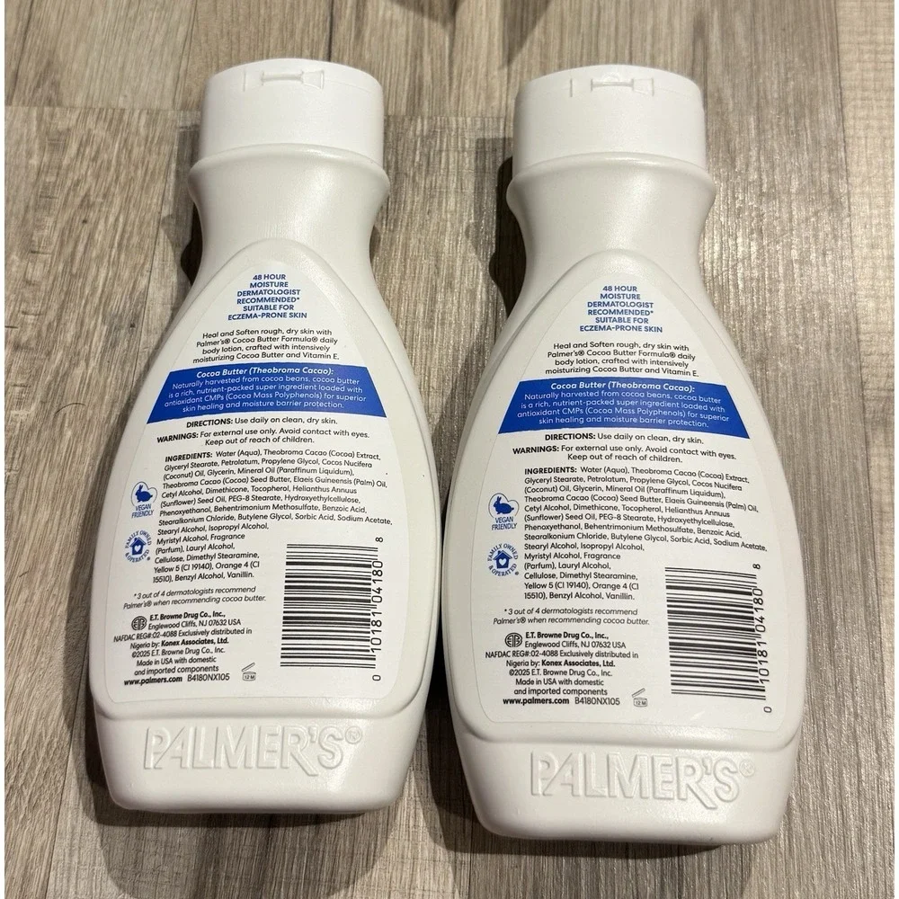 Palmer's Cocoa Butter Formula Vitamin E Body Lotion 8.5 fl oz Lot of 2